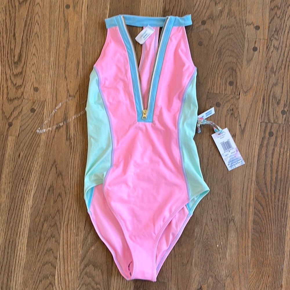 LoveShackFancy Hurley Max Colorblock Mod 1 Piece. M. NWT.